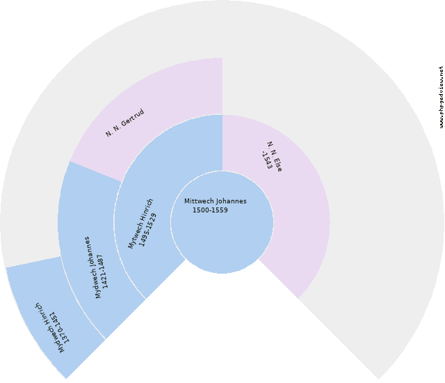 Wilhelmus Theodorus Grasveld Cirkeldiagram
